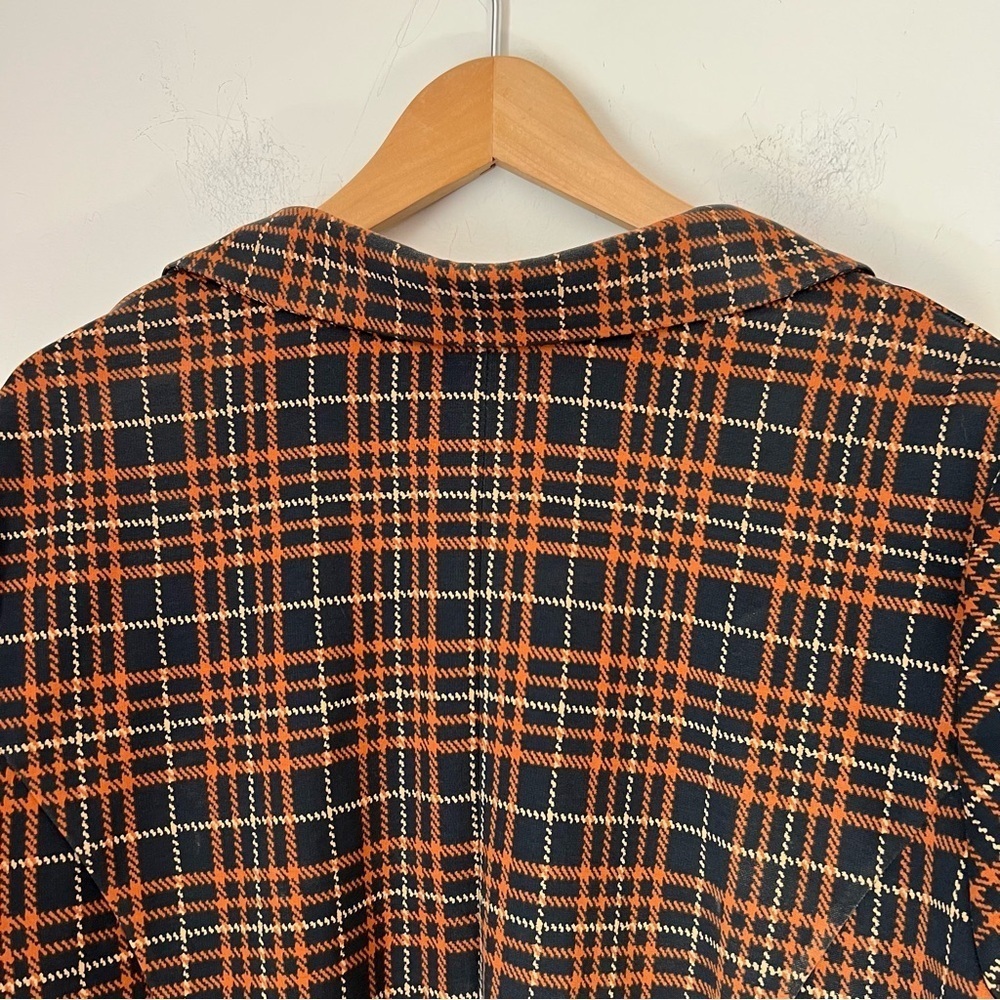 Liverpool Los Angeles Open Longline Boyfriend Jersey Knit Blazer Fall Plaid - Picture 13 of 16